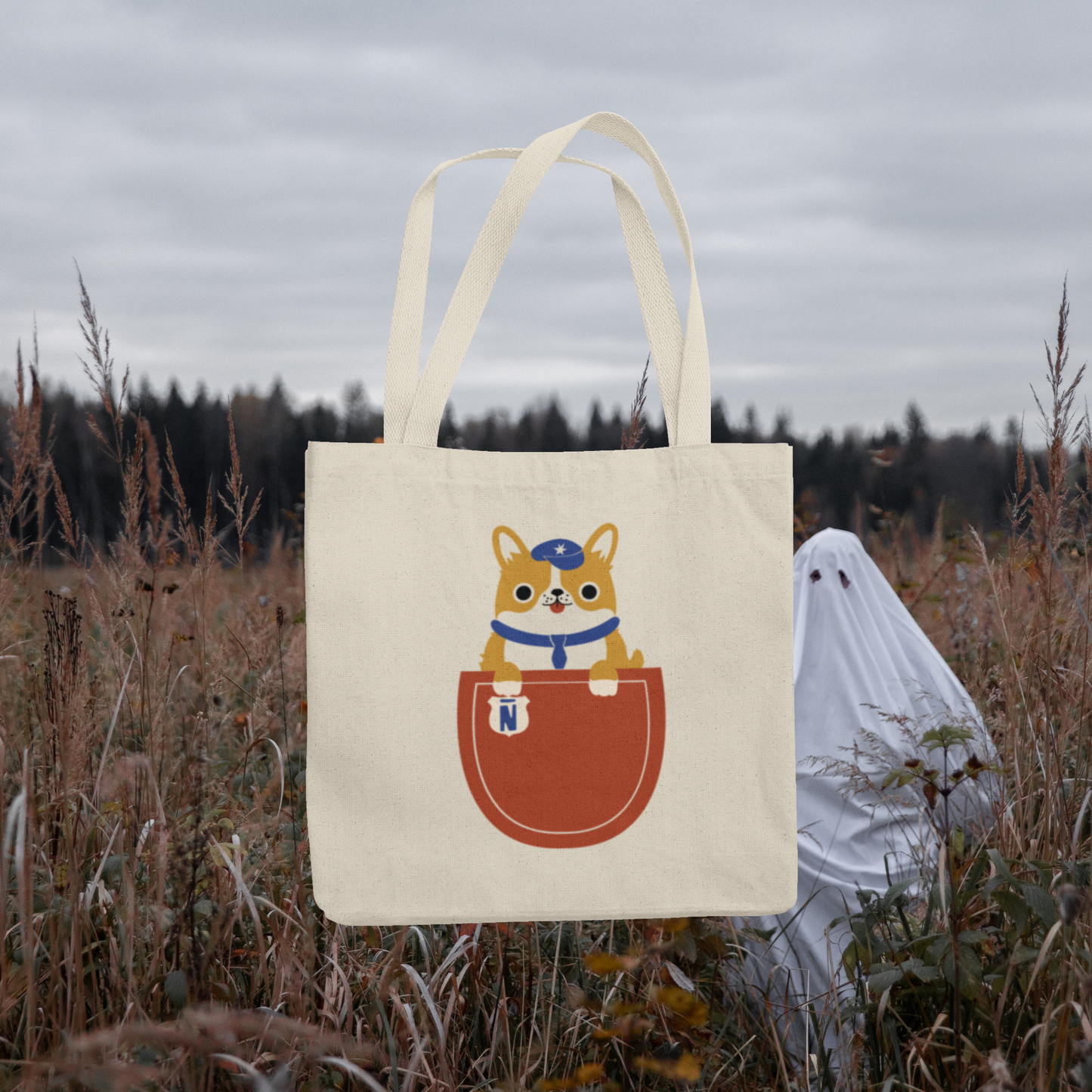 Tote bag - Corgi Policía