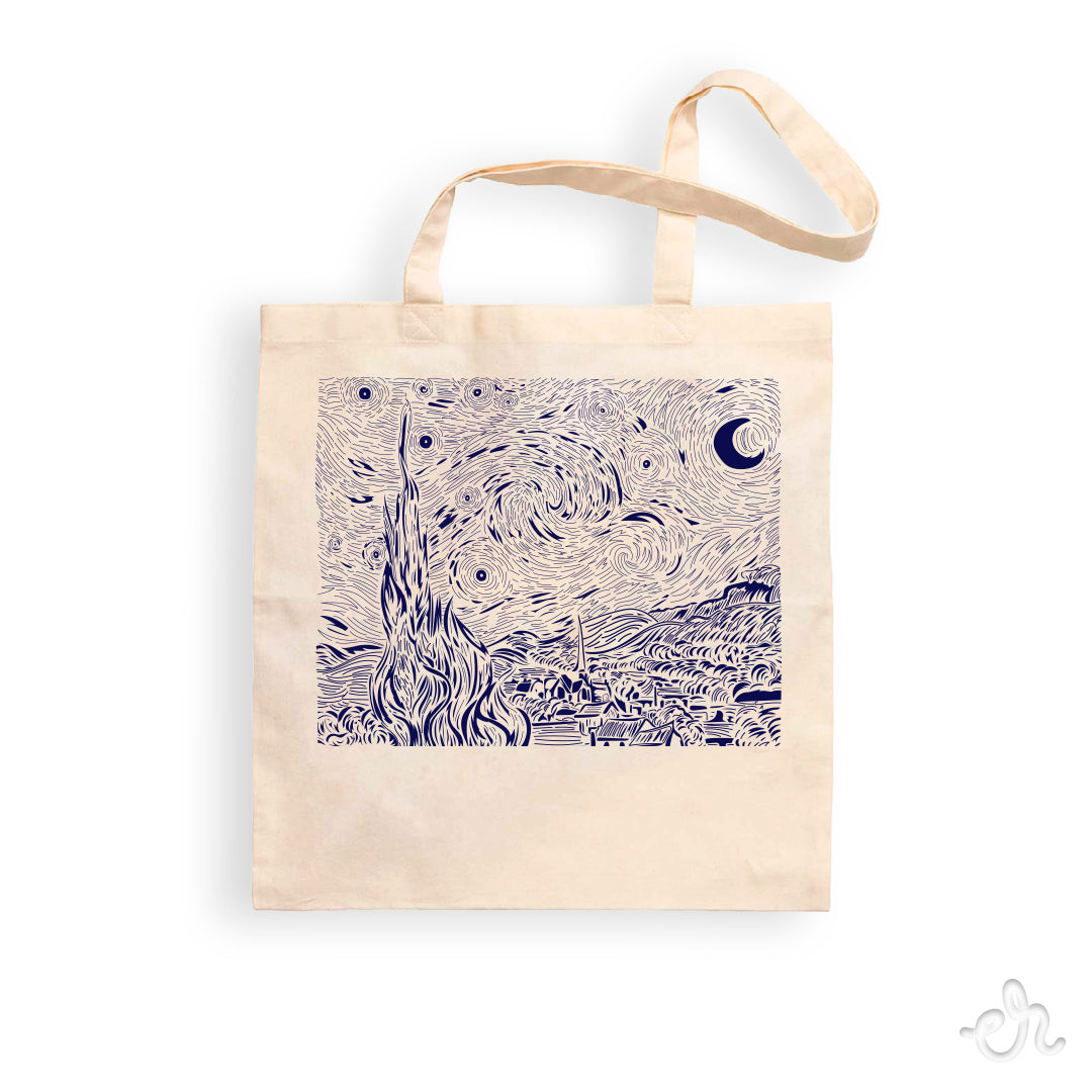 Tote Bag Inspirada en Van Gogh Alive - Noche Estrellada