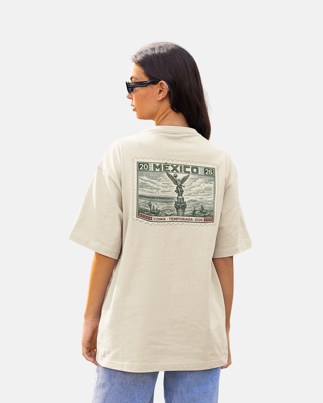 Sello Postal - Playera Oversize Conmemorativa Mundial