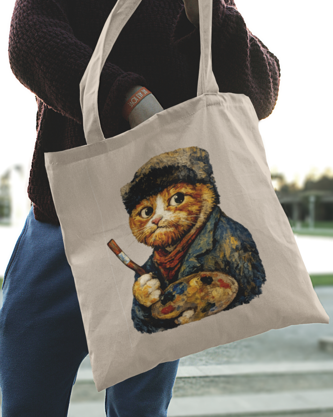 Minchent Cat Gogh (Tote bag)
