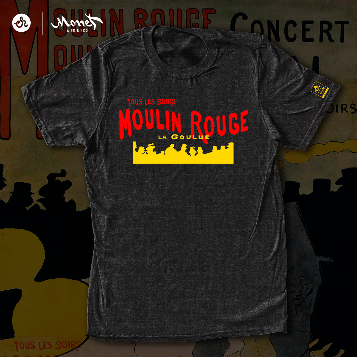 Playera Inspirada en Monet & Friends - Moulin Rouge