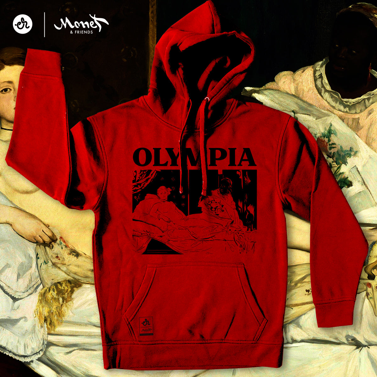 Sudadera Con Capucha Inspirada en Monet & Friends - Olympia