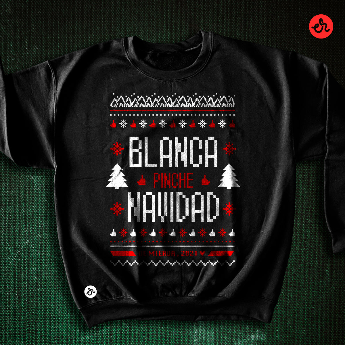 Sudadera Básica Inspirada en Navidad - Uggly Sweater (Blanca Navidad)