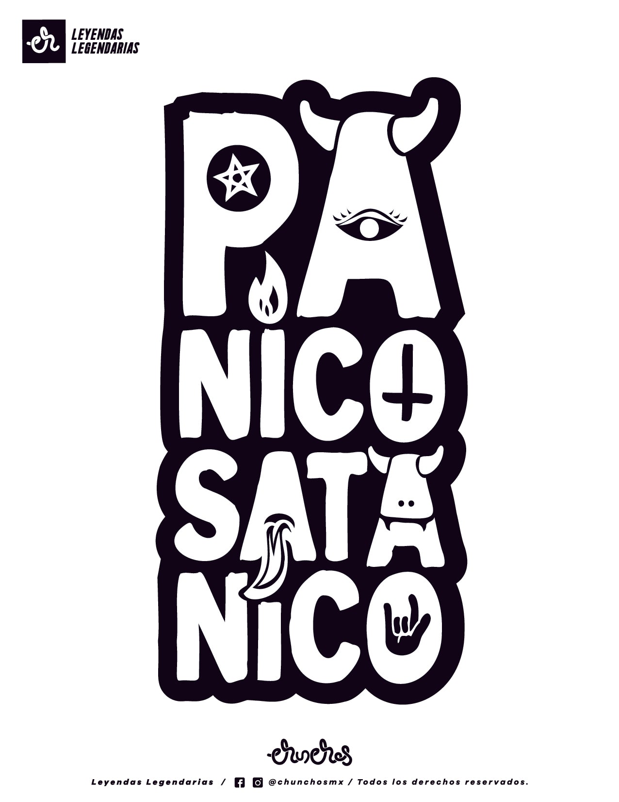 Color It Inspirado en Leyendas Legendarias - Pánico Satánico