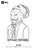 Color It Inspirado en Leyendas Legendarias - Reptillians Everywhere
