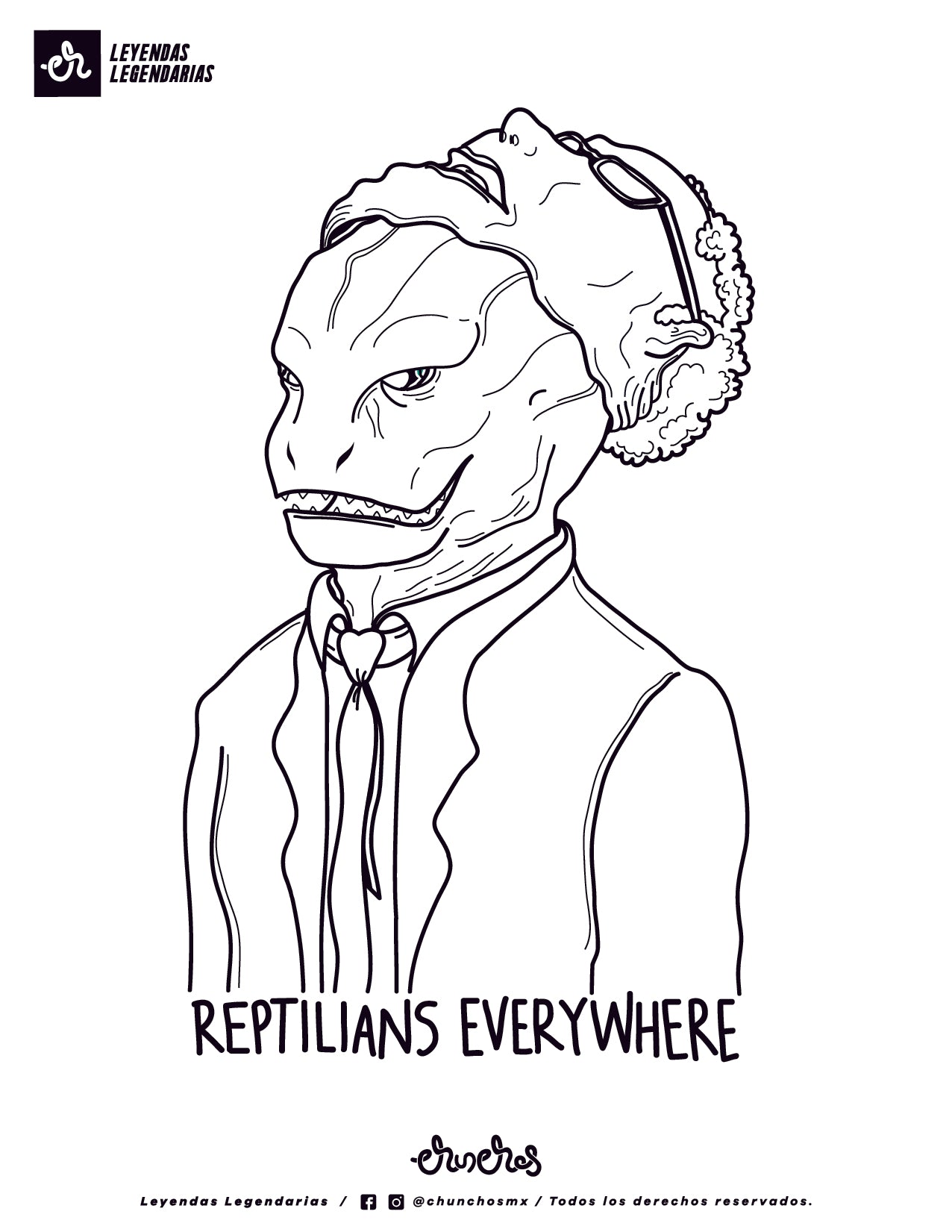 Color It Inspirado en Leyendas Legendarias - Reptillians Everywhere
