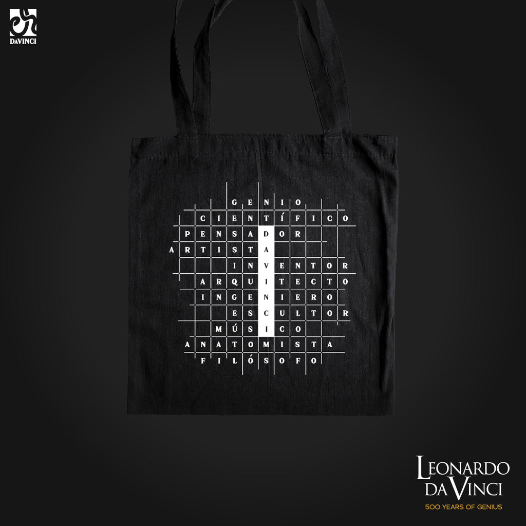 Tote bag Inspirada en Leonardo Da Vinci - Acróstico