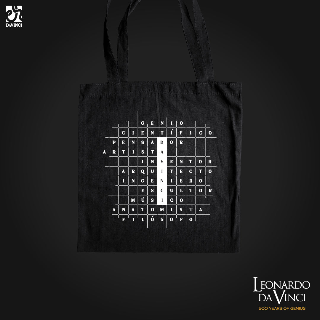 Tote bag Inspirada en Leonardo Da Vinci - Acróstico