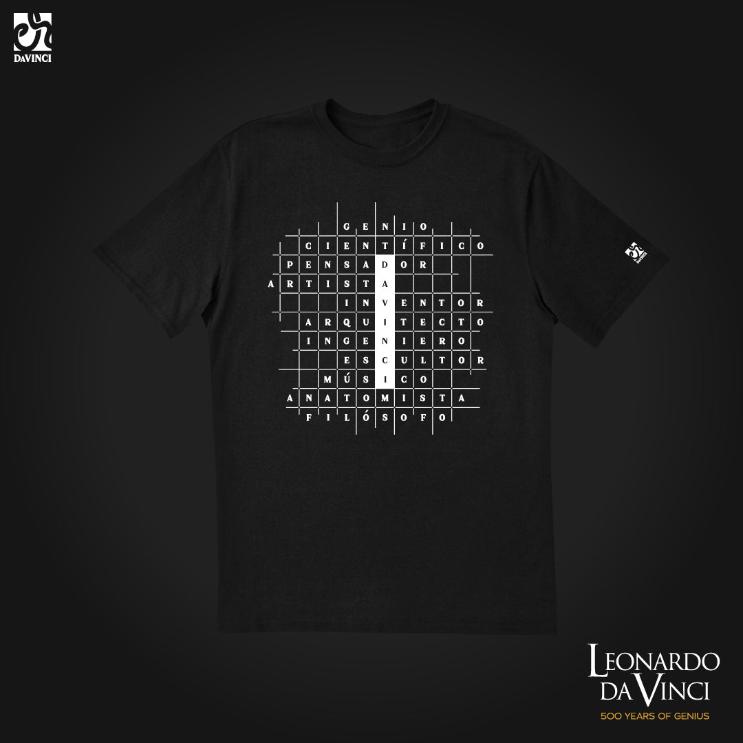 Playera Inspirada en Leonardo Da Vinci - Acróstico