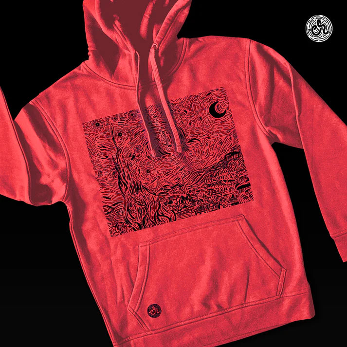 Sudadera con capucha Inspirada en Van Gogh Alive - Noche Estrellada