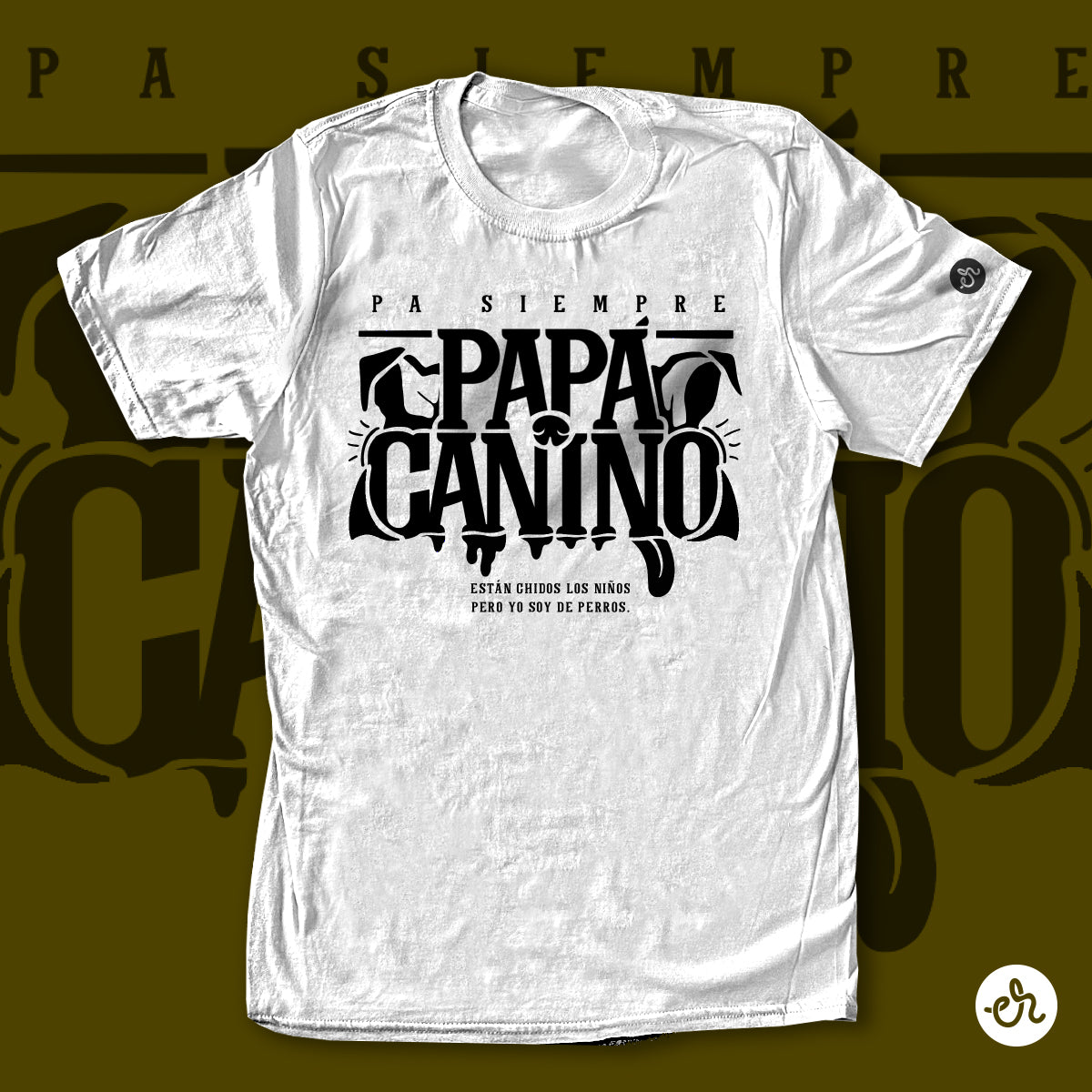 Playera Inspirada en Papá - Papá Canino