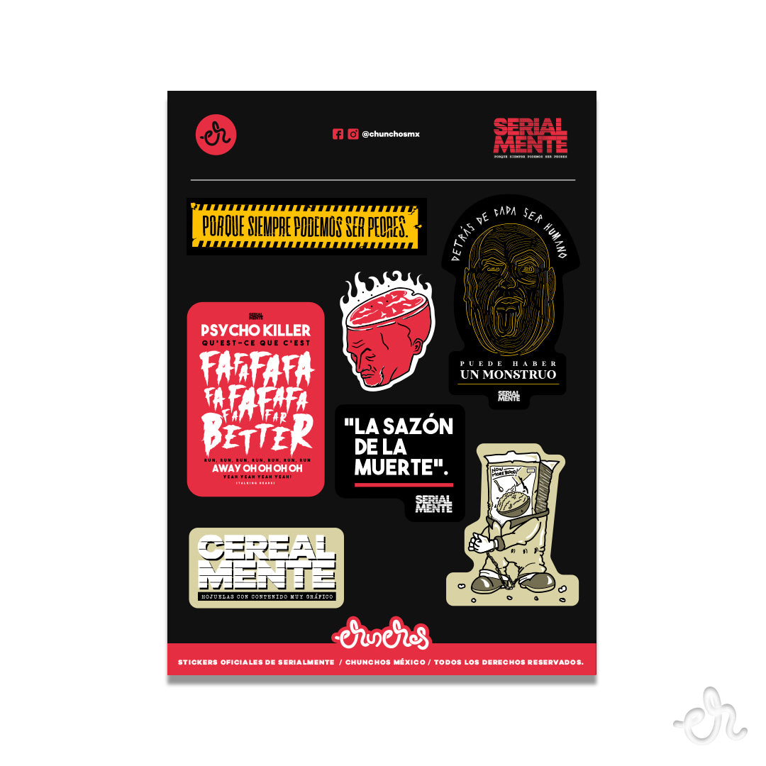 Stickers Inspirados en SERIALMENTE